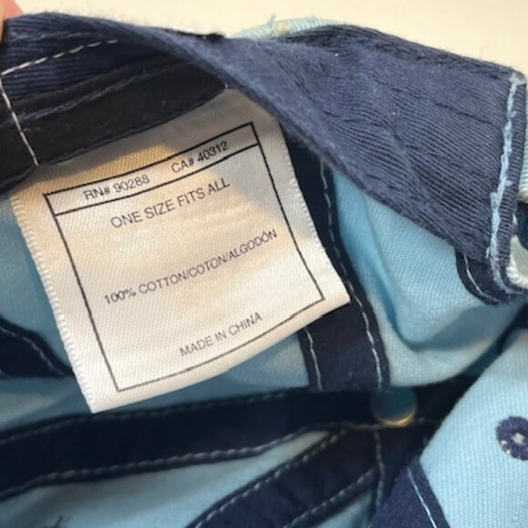 Adidas Washed Blue Cotton Adjustable Strapback Cap Hat - Picture 10 of 12